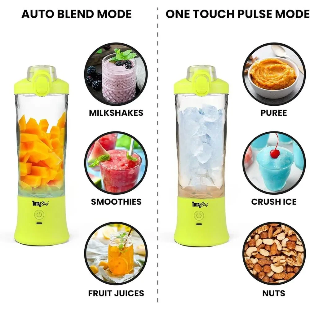 Total Chef Portable Blender 20oz USB Rechargeable